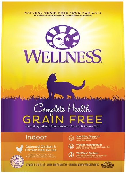 Wellness Complete Health Grain-Free Indoor Chicken Recipe Dry Cat Food