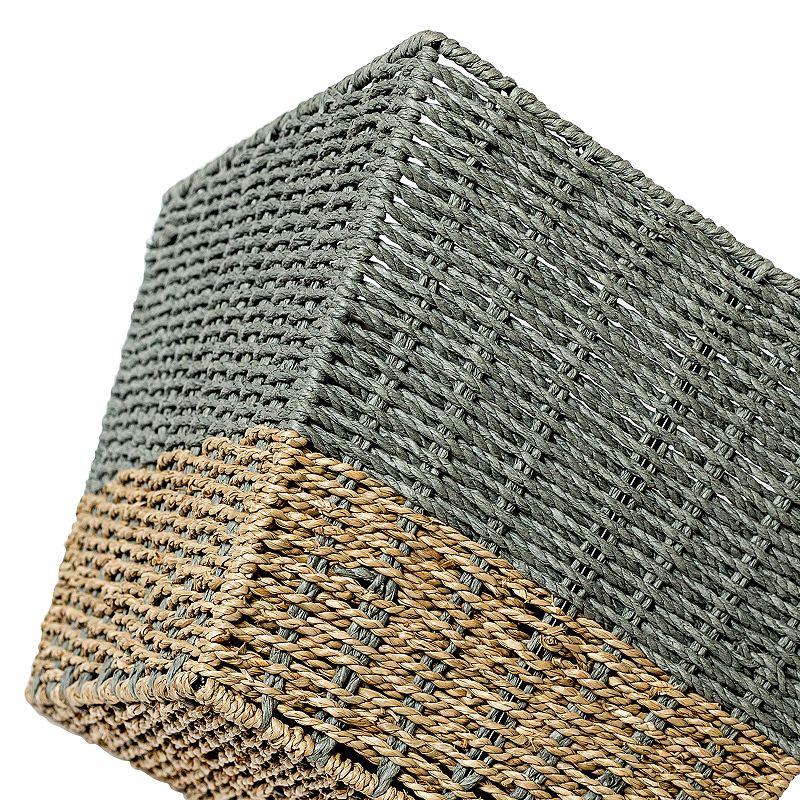 Honey-Can-Do Set of 3 Nesting Seagrass Storage Basket Set