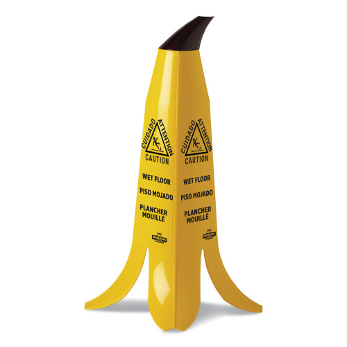 Impact Banana Wet Floor Cones， 11 x 11.15 x 23.25， Yellow/Brown/Black (B1001)