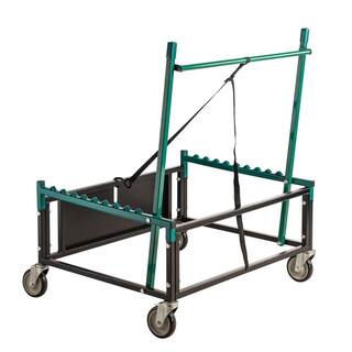 National Public Seating 1000 lbs. Steel Table Assist Dolly for Storage and Transport in Black TAD