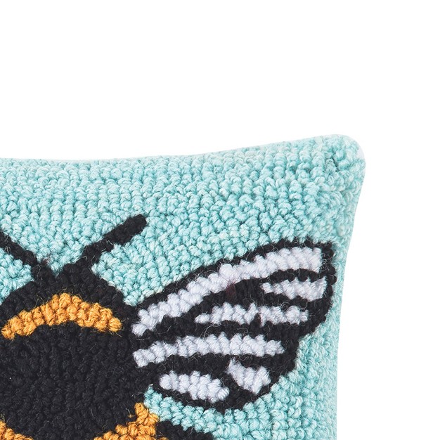 X 8 quot Bumble Bee Hooked Petite Throw Pillow