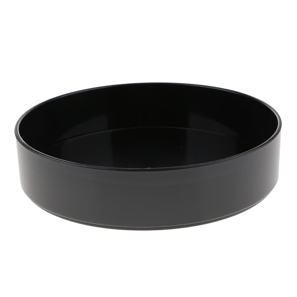 Black Round Compote Planter Modern Decorative Centerpiece Bowl or 28cm