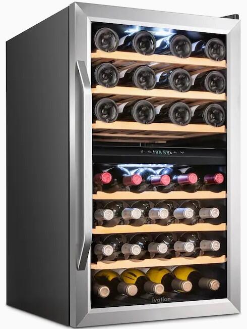 Ivation IVFWCC431DWSS 20 Inch Stainless Steel Wine Cooler