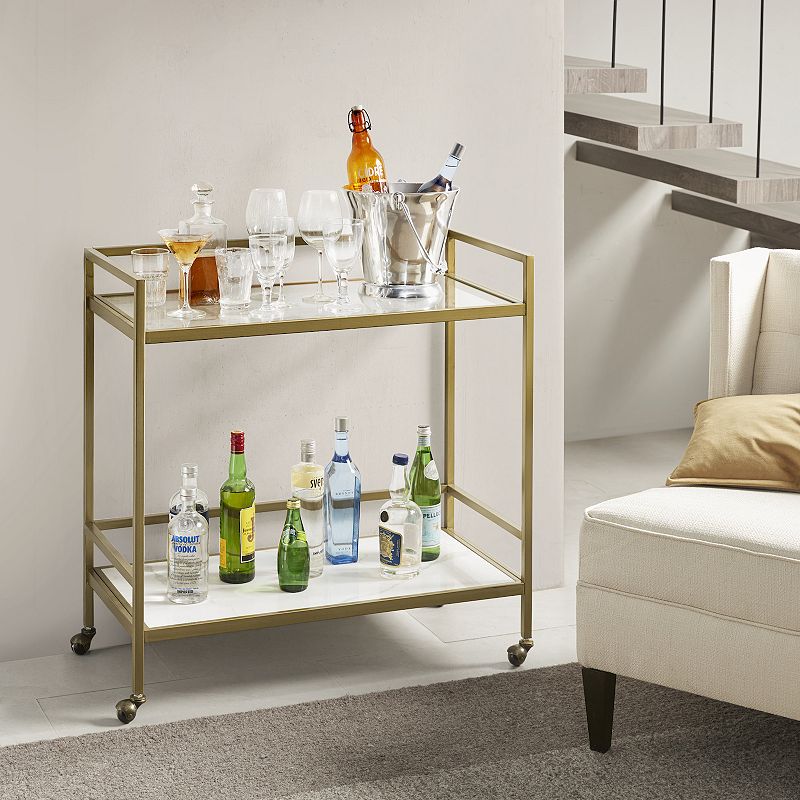 Martha Stewart Lionel 2-Tier Bar Cart