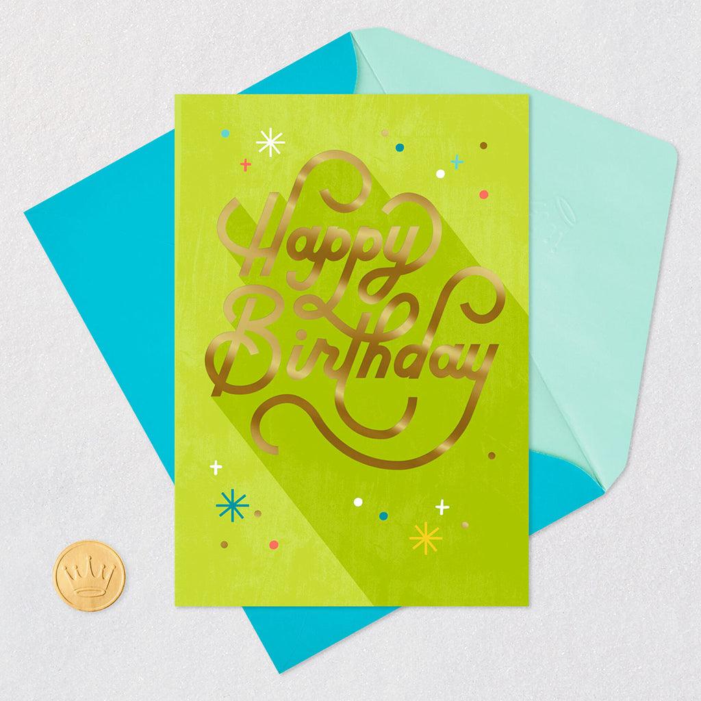 Hallmark  Happy Birthday Script Video Greeting Birthday Card