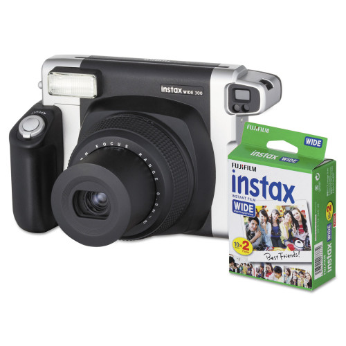 Fujifilm Instax Wide 300 Camera Bundle， 16 Mpixels， Black (600015500)