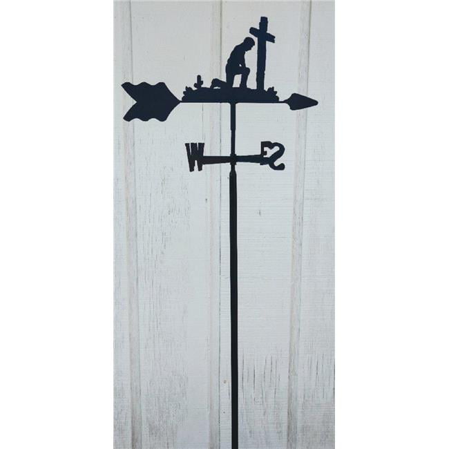 The Lazy Scroll praymanin Praying Man Garden Mount Weathervane