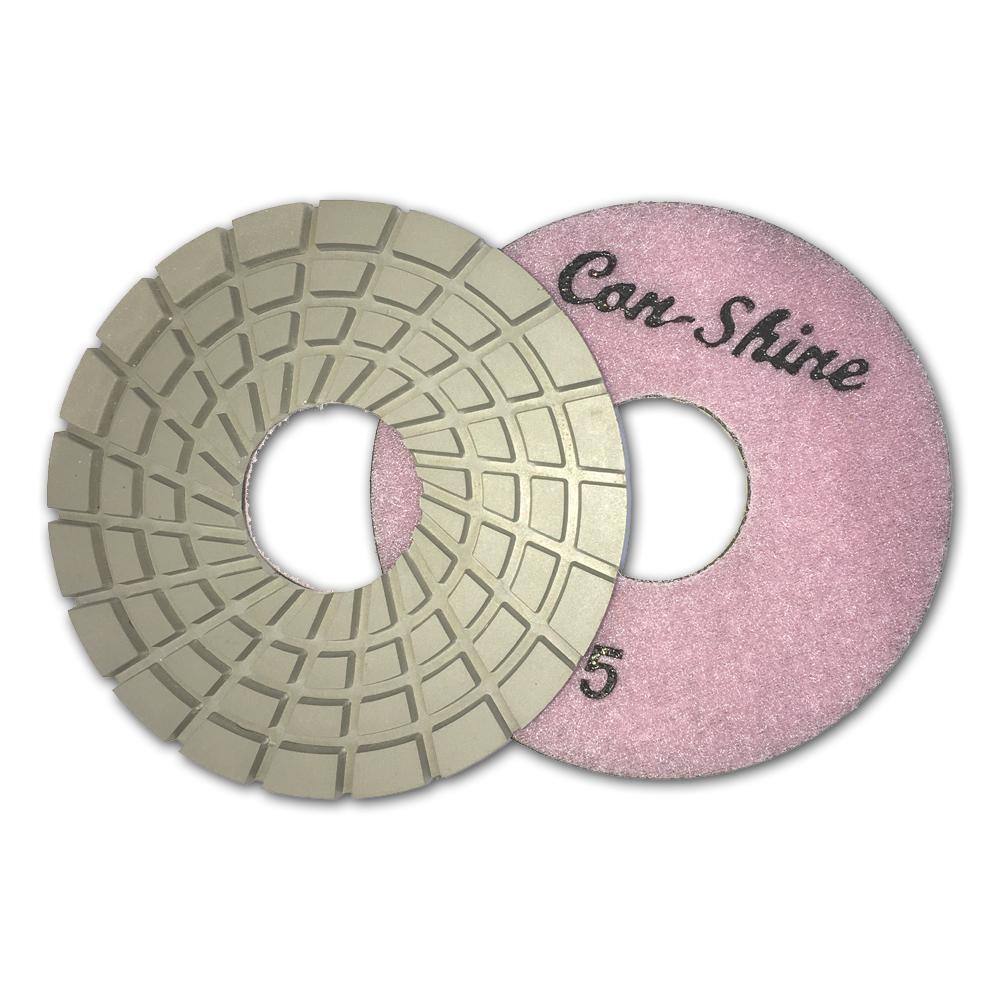 5 in. Con-Shine Dry Diamond Polishing Pads 5-Step Step Set of 5 (1 for Each Step) CPP05SET