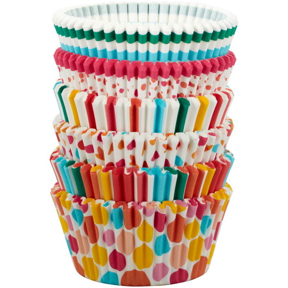 Wilton 415 0 0508 Rainbow  Striped and Polka Dot S...