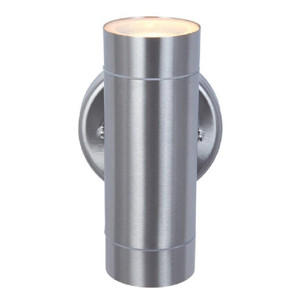 Lutec 5510801001 Rado Stainless Steel Outdoor Modern Cylinder Up & Down Wall Light