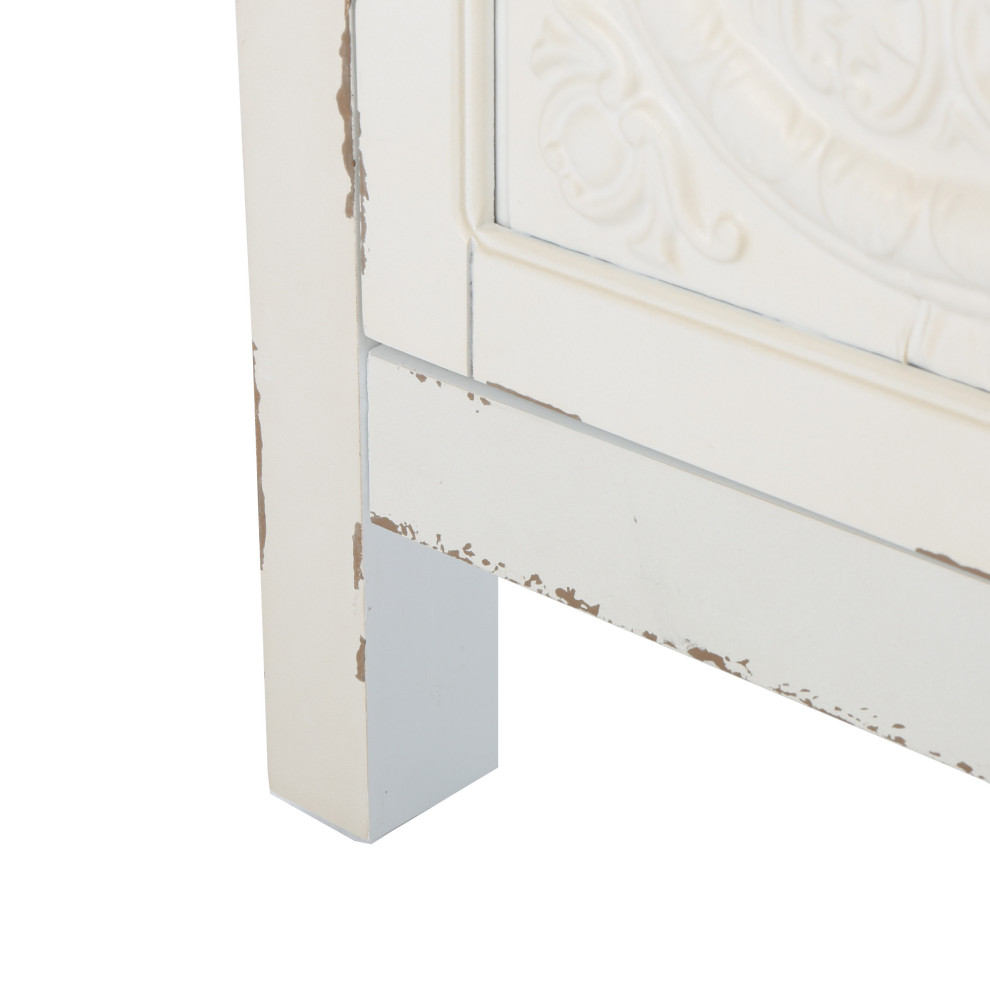 GDF Studio Aliana Shabby Painted Accent Cabinet   French Country   Accent Chests And Cabinets   by GDFStudio  Houzz