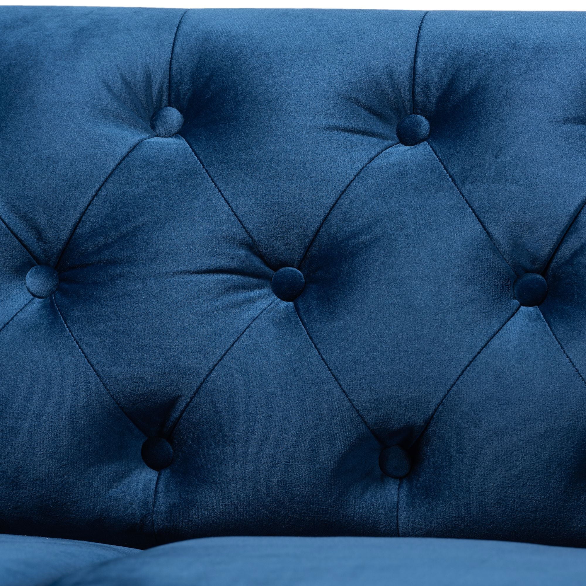 Baxton Studio Emma Chesterfield Sofa