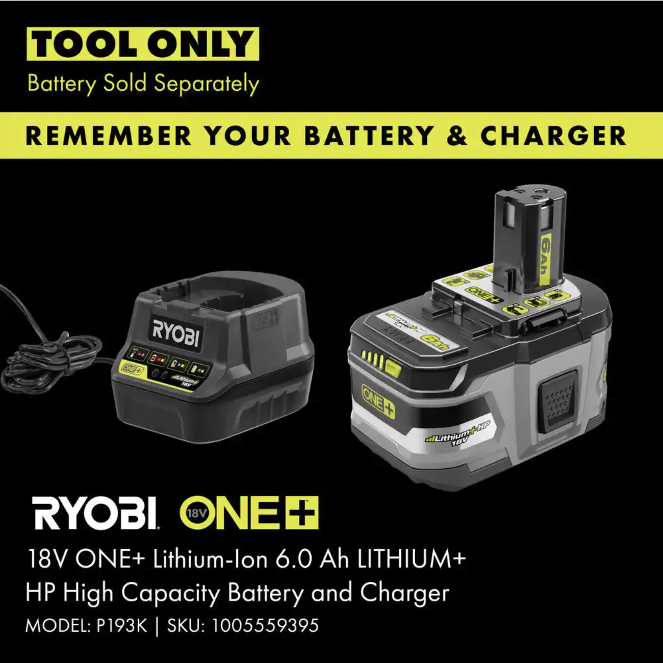 Ryobi ONE+ HP 18V Brushless 110 MPH 350 CFM Cordless Variable-Speed Jet Fan Leaf Blower (Tool Only)