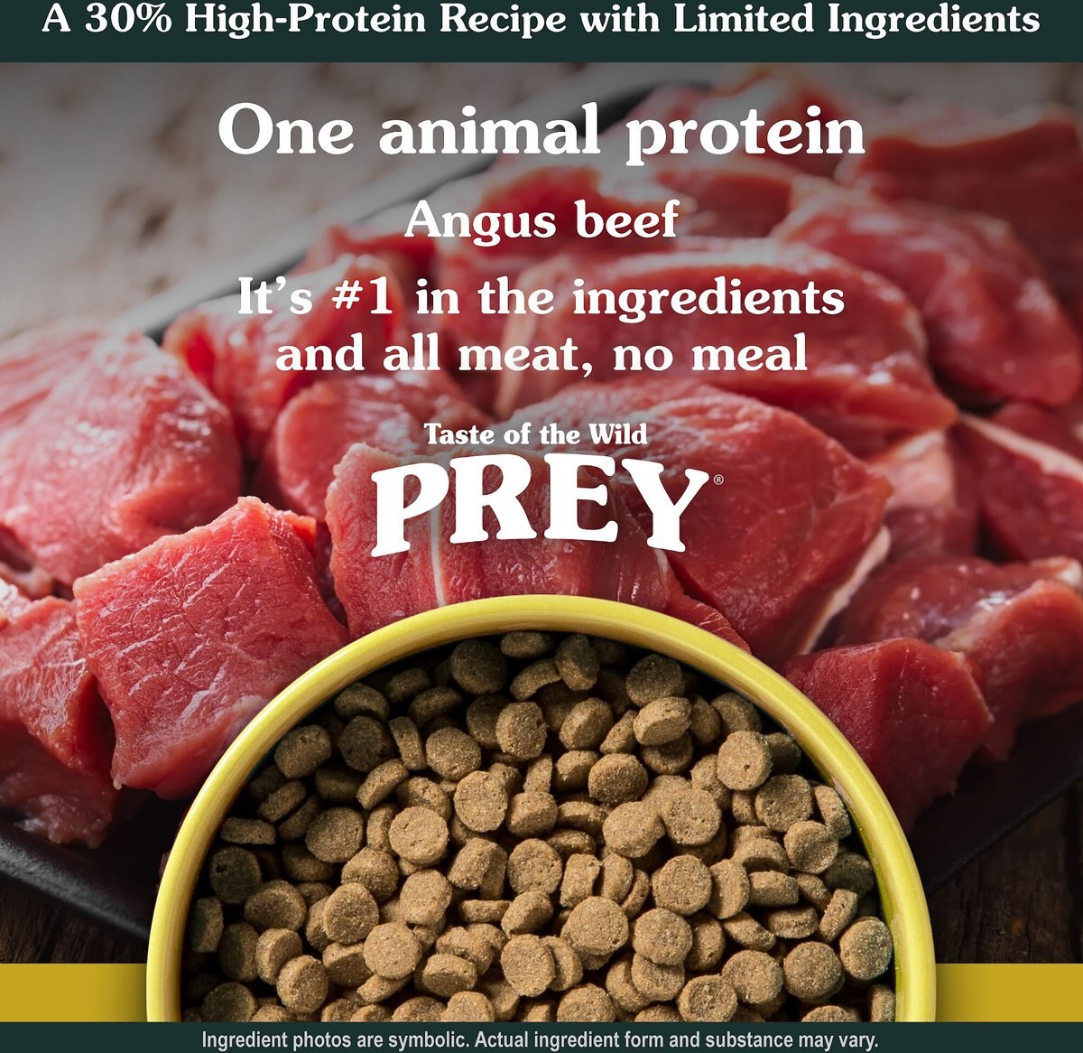 Taste of the Wild PREY Angus Beef Formula Limited Ingredient Recipe Dry Cat Food