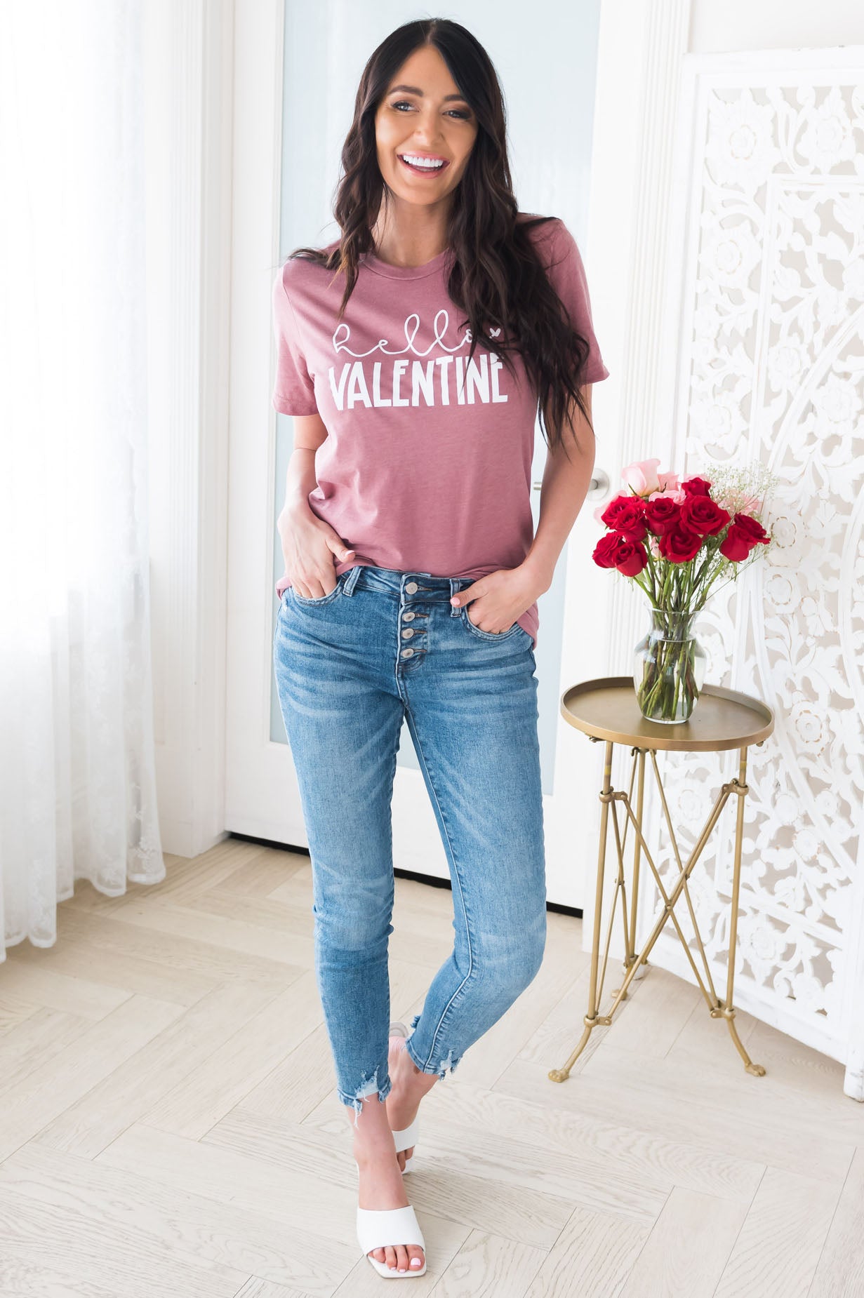 Hello Valentine Modest Tee