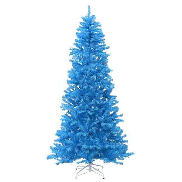 National Tree Company 7.5 ft. Light Blue Color Tree Decoration