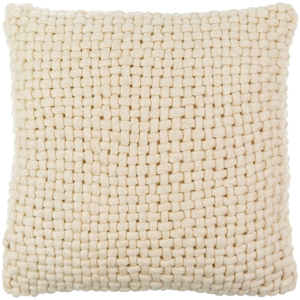 Decker Basket Weave Cottagecore Throw Pillow