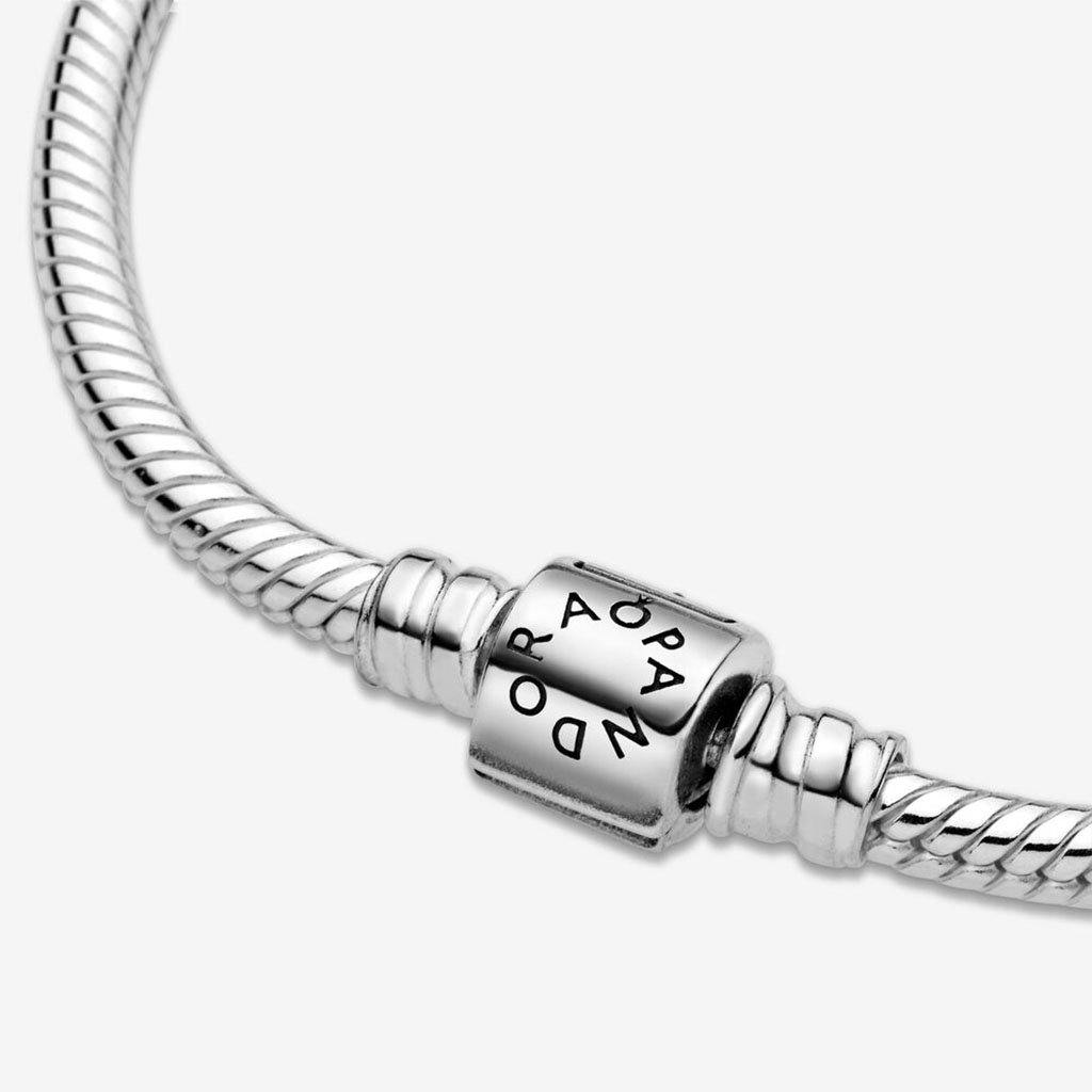 PANDORA  Pandora Moments Barrel Clasp Snake Chain Bracelet