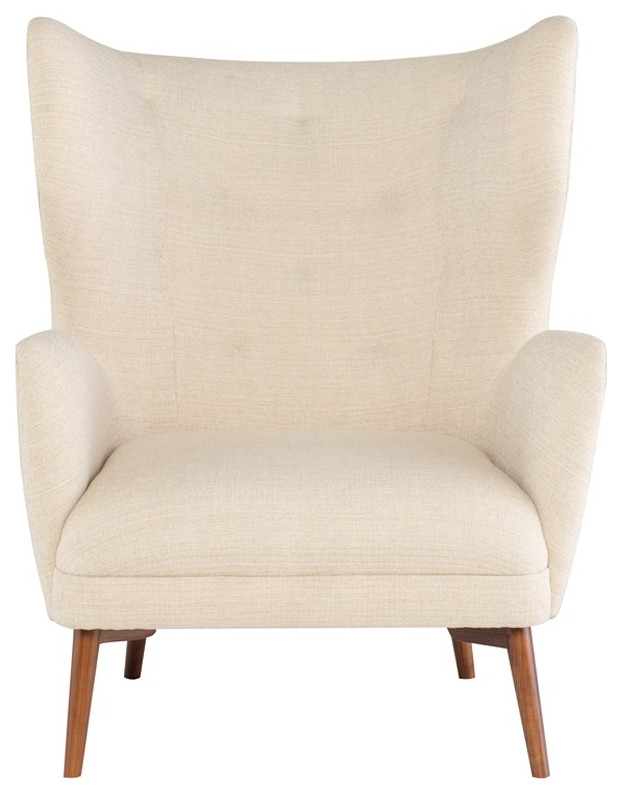 Fabric Reading Chair  Big Accent Chair  Mid Century Modern Arm Chair   Midcentury   Armchairs And Accent Chairs   by mod space furniture  Houzz