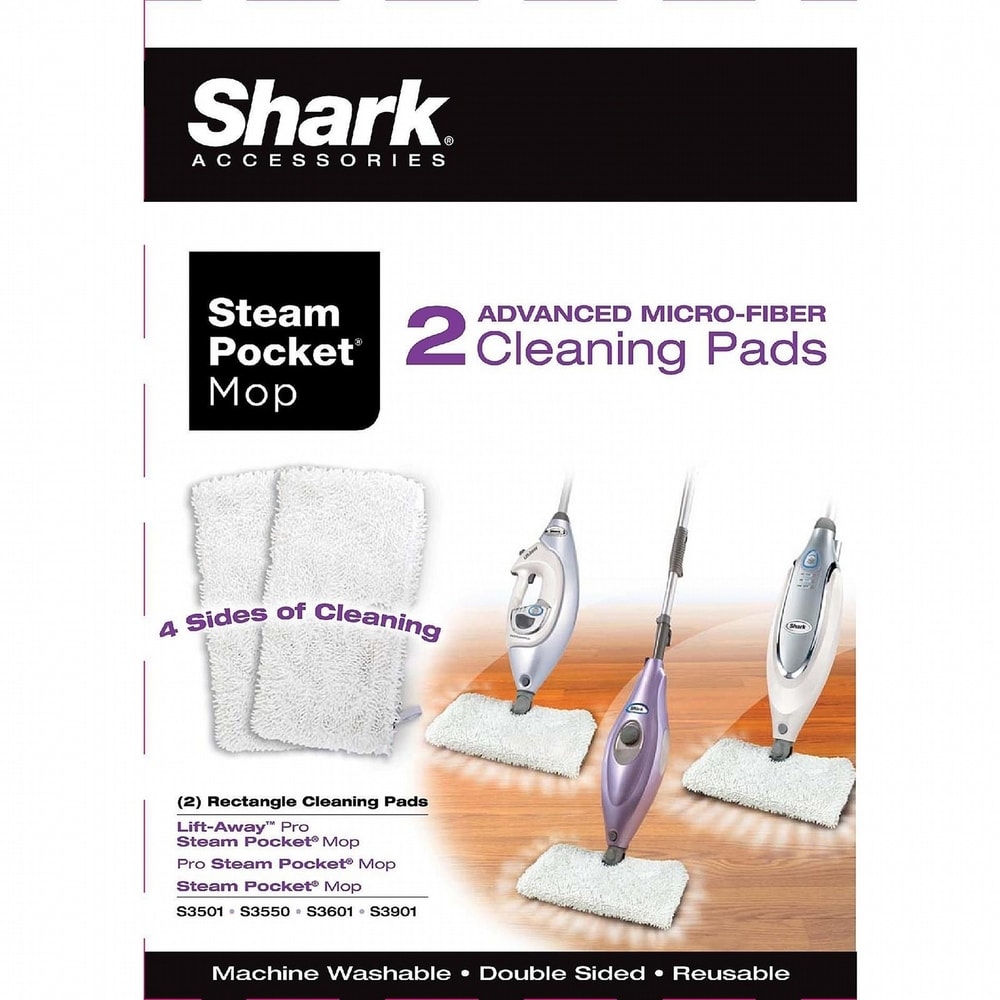 Shark Steam Pocket Mop Pads (Pack of 2)