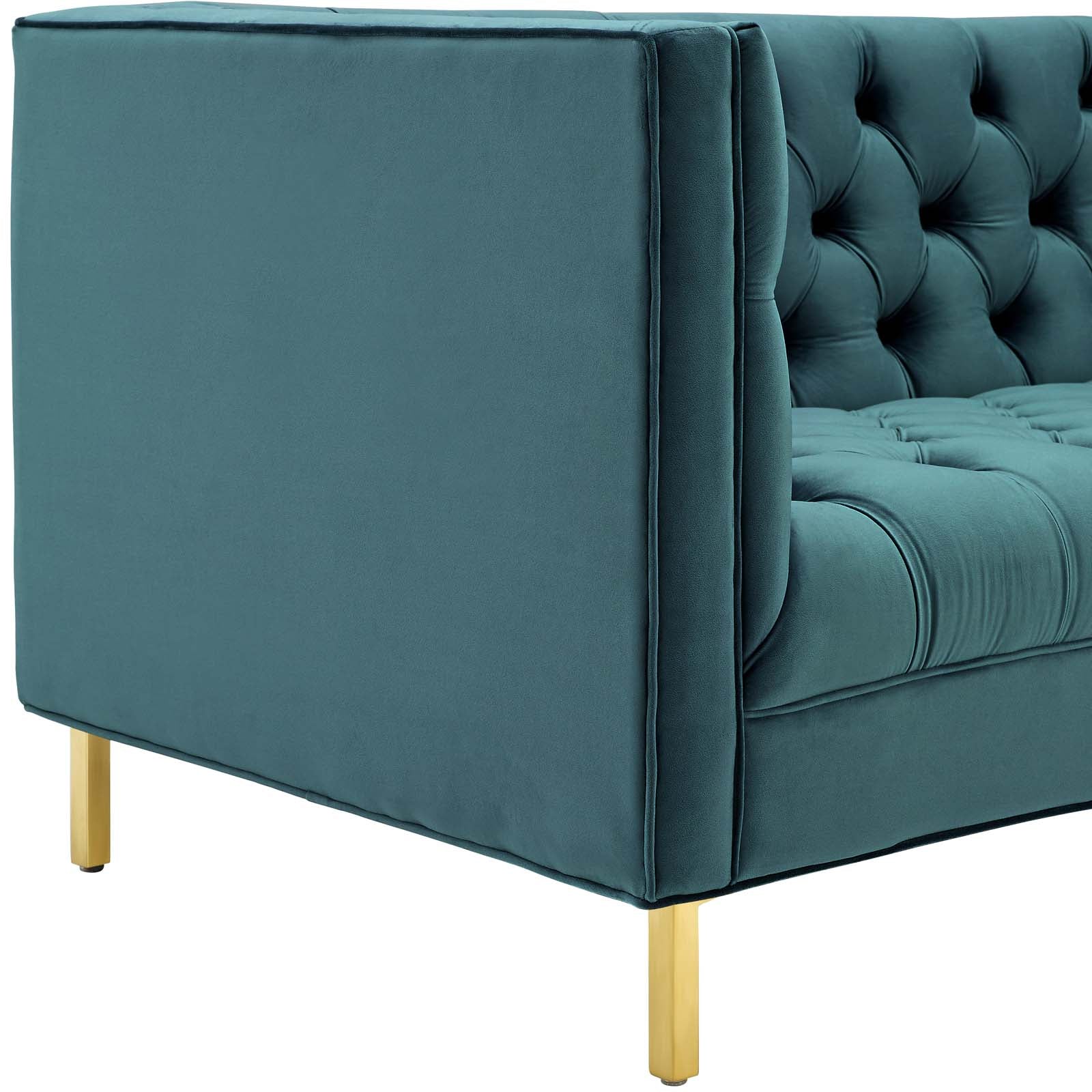 Delight Tufted Button Performance Velvet Sofa-EEI-3455