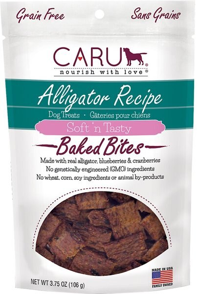 Caru Soft 'n Tasty Baked Bites Alligator Recipe Grain-Free Dog Treats