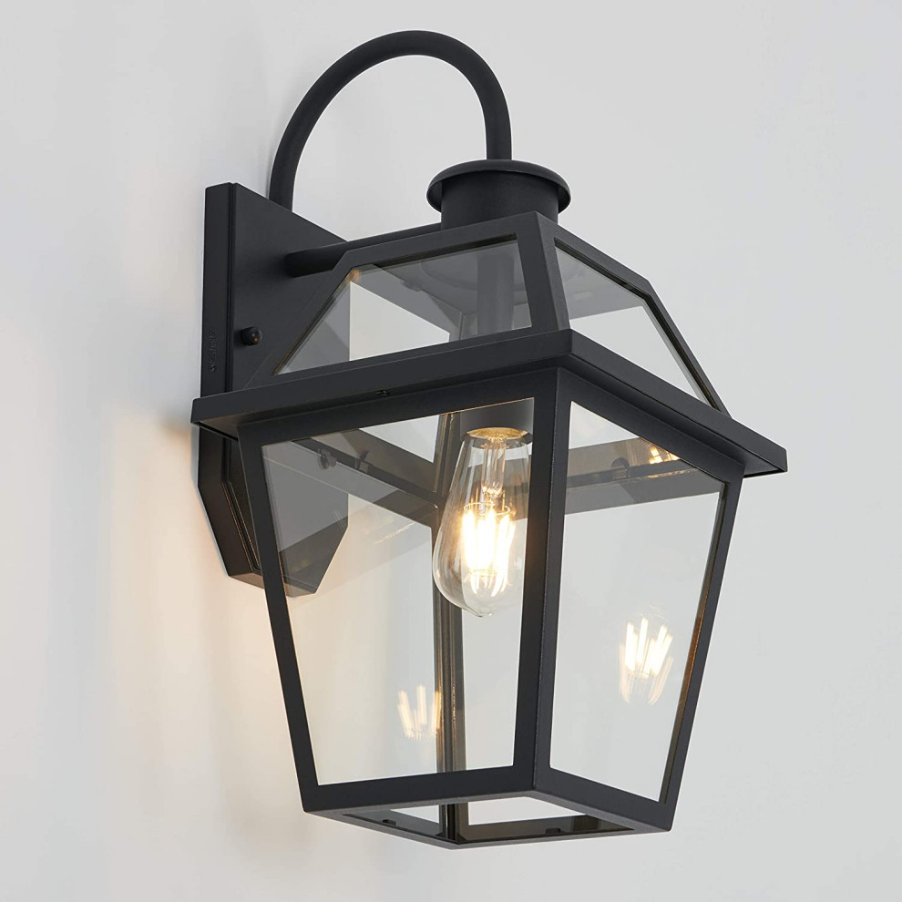 Artika Colonial Outdoor Wall Light Fixture with 6W LED Edison Bulb   Transitional   Outdoor Wall Lights And Sconces   by Artika  Houzz