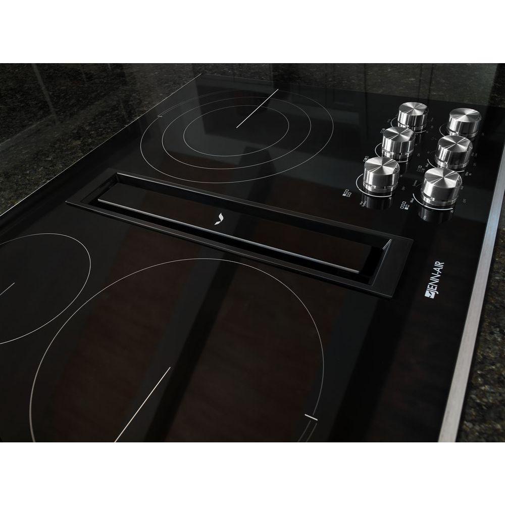 JennAir 36-inch Built-In Electric Cooktop with JX3�Downdraft Ventilation JED3536GS