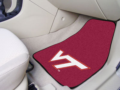 Virginia Tech 2-pc Carpeted Car Mats 17