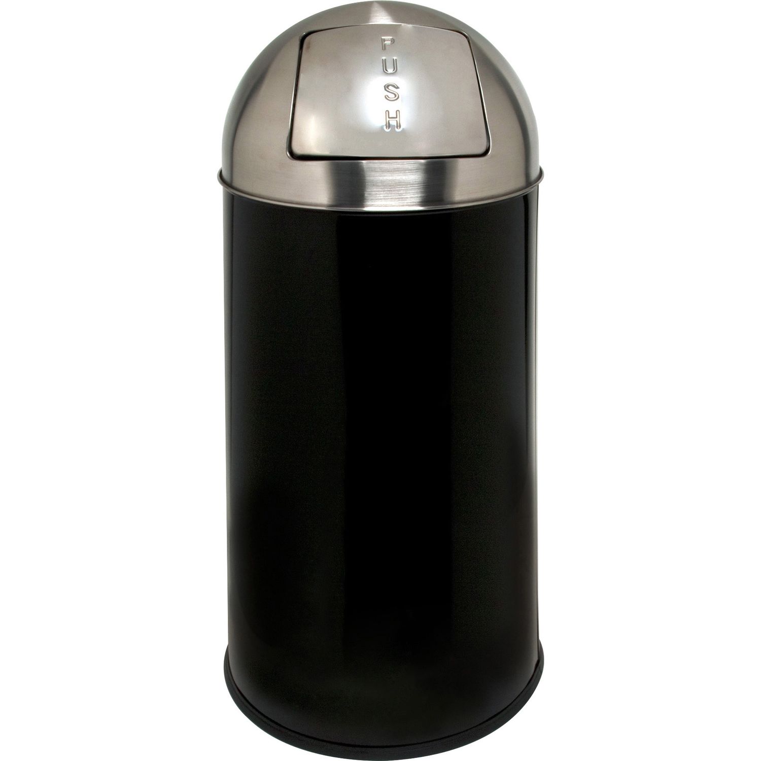 Push Open Round Top Receptacle by Genuine Joe GJO58886