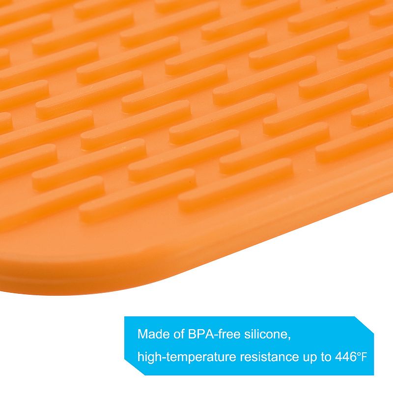 3 Pcs 8.5 x 6 Drain Pad Silicone Dish Drying Mat Set