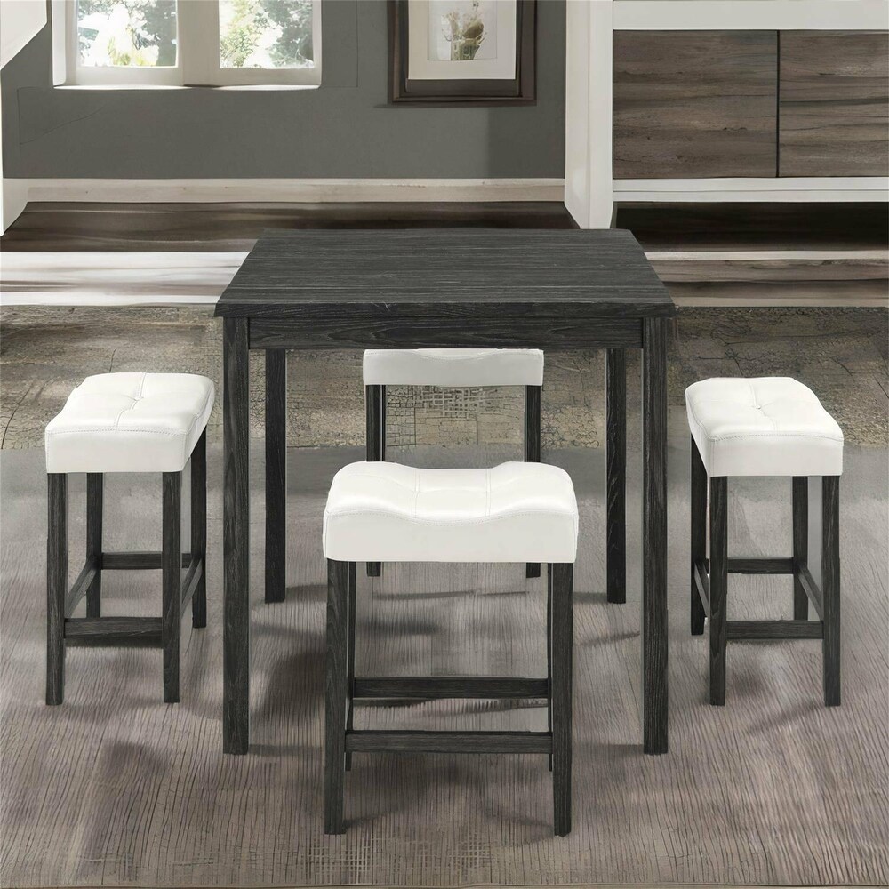 Solid Wood 5 Piece Dining Table Set for Living Room