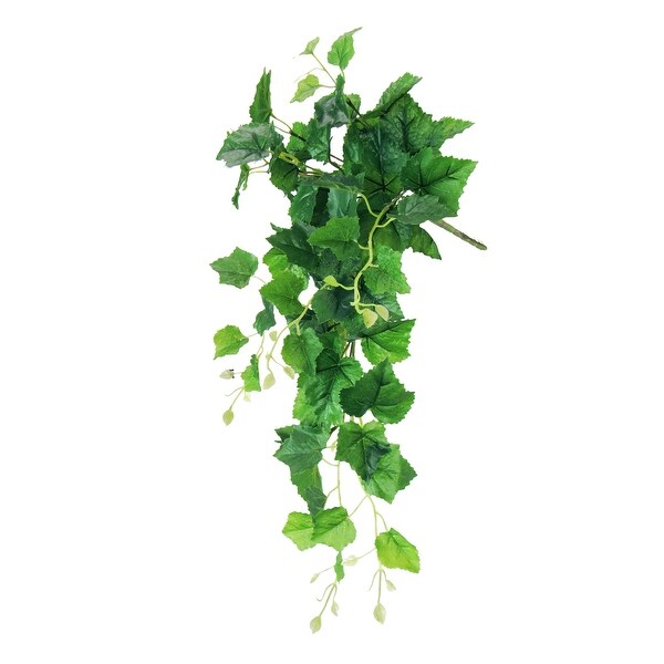 Artificial Grape Leaf Ivy Leaf Vine Hanging Plant Greenery Foliage Bush 24in