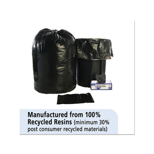 Stout By Envision Total Recycled Content Plastic Trash Bags  STOT4349B15