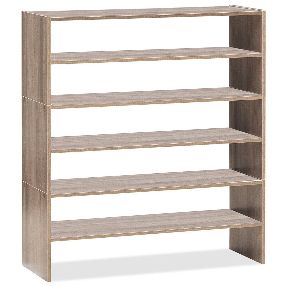 3 piece Stackable 2 tier Shoe Rack Organizer Storage Shelf Set   31\