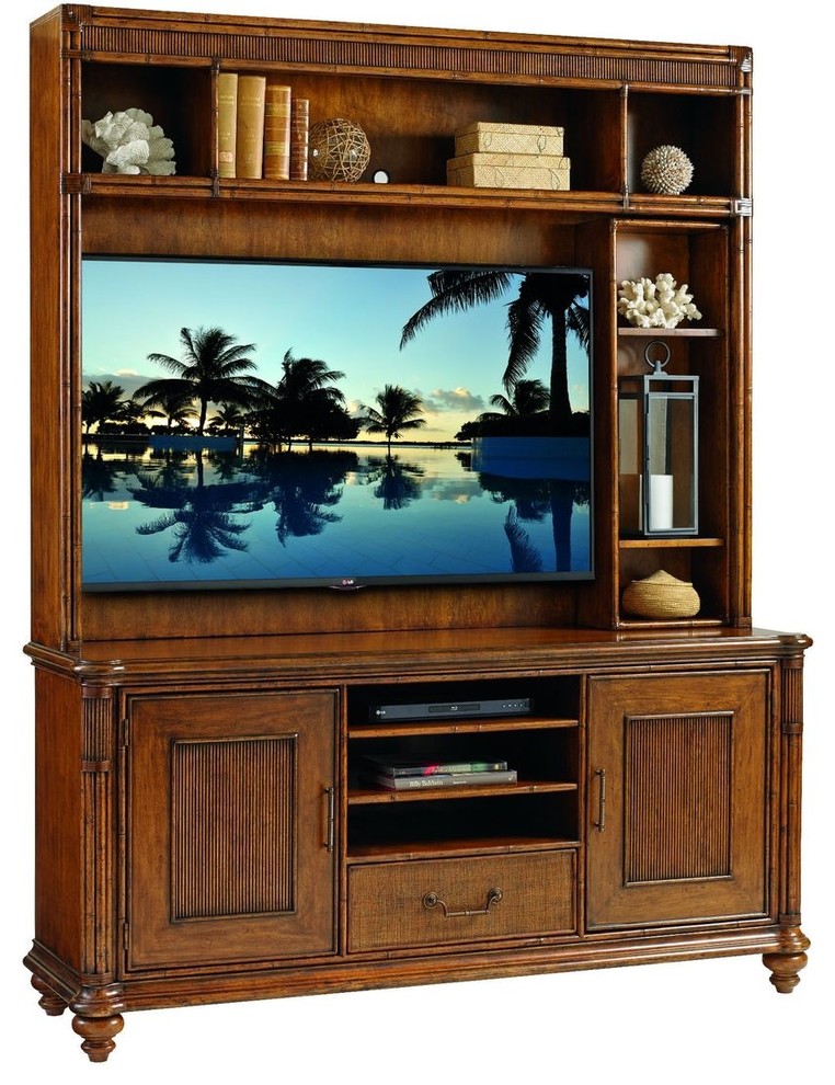 Pelican Cay Media Console   Tropical   Entertainment Centers And Tv Stands   by Stephanie Cohen Home  Houzz