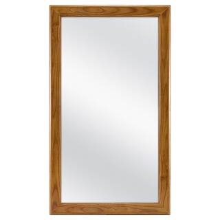 Glacier Bay 15-14 in. W x 26 in. H Framed Surface-Mount Bathroom Medicine Cabinet in Oak with Mirror 45388