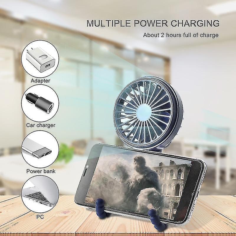 Stroller Fan Clip-on For  ， Small Portable Fan Usb Rechargeable And Handheld， Usb Cooling Fan With 3