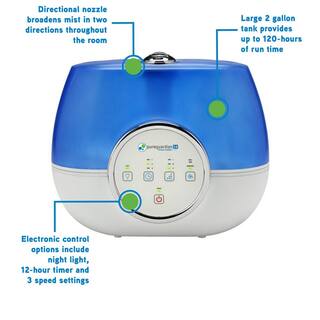 Pure Guardian 2-Gal. 120-Hour Ultrasonic Warm and Cool Mist Humidifier with Aromatherapy H4810AR