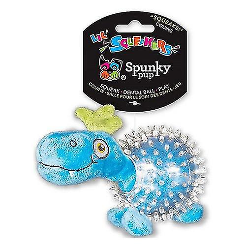 Lil Squeakers Dino In Cear Spiky Ball Dog Toy Assorted Colors， 1 Count (pack Of 3)