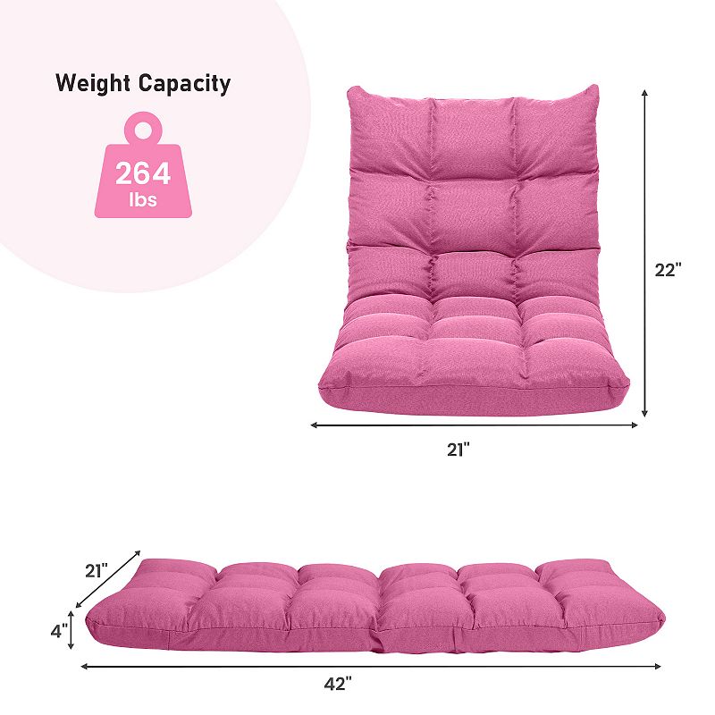 14-Position Adjustable Folding Lazy Sofa