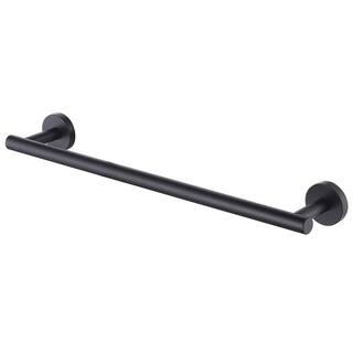 ruiling 24 in. Wall mount Towel Bar in Stainless Steel Matte Black ATK-192