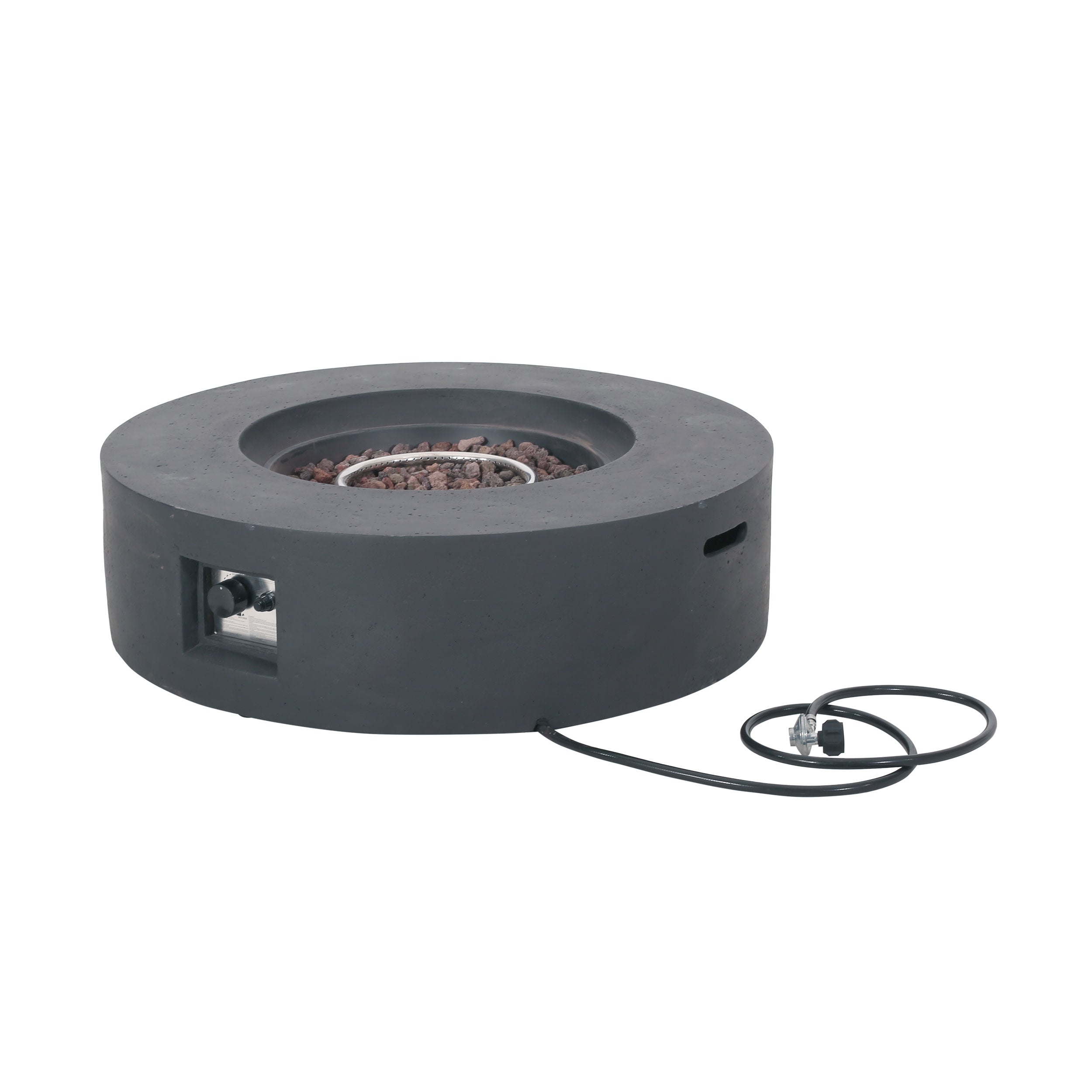 Hearth Outdoor 50,000 BTU Lightweight Concrete Circular Fire Pit (No Tank Holder)