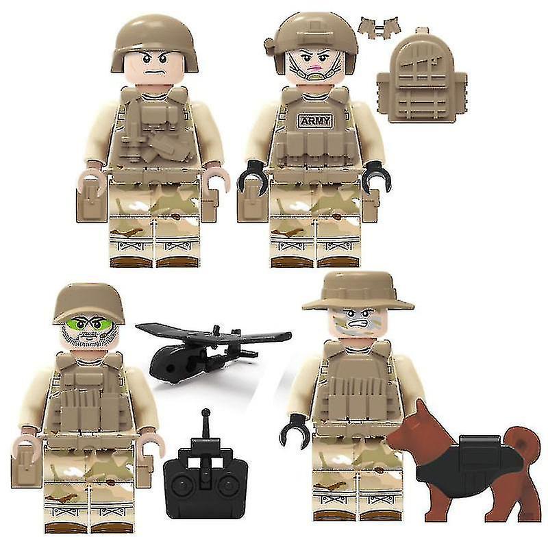 Seal 12 Minifigures With Weapons Building Blocks Toy