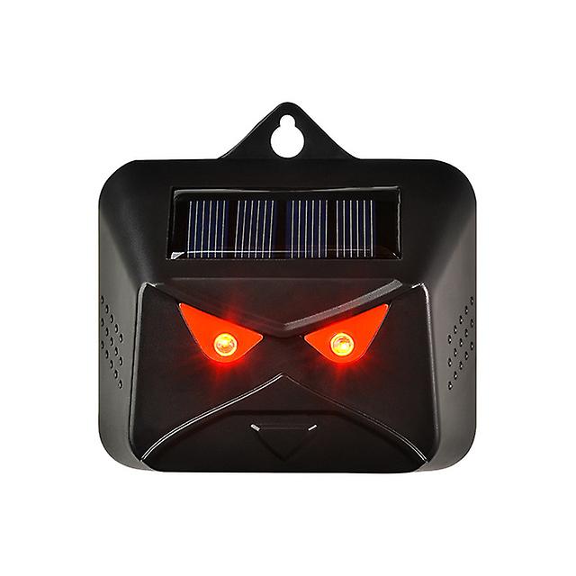 Solar Animal Repellent With Red Led Laser Strobe Light Deer Repellent Outdoor Waterproof Animal Deterrent Machine