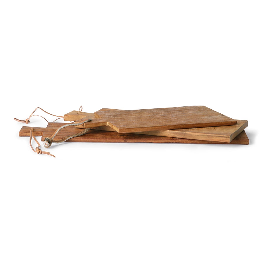 Teak wooden cutting boards (set of 3)