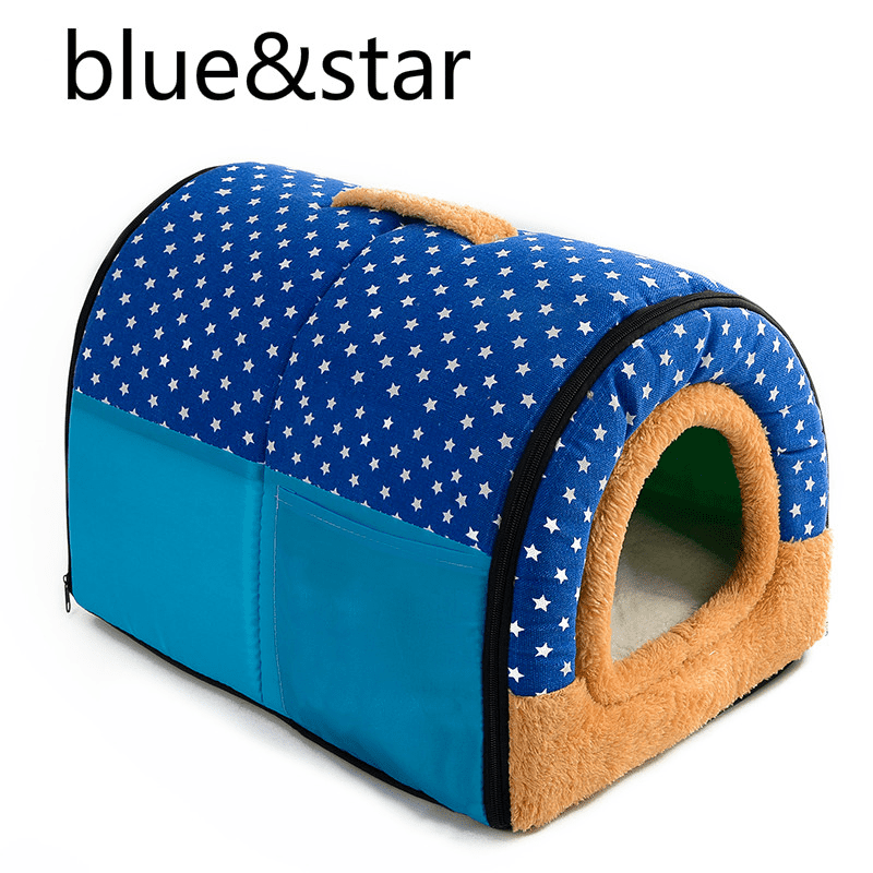 Medium Large Dog Bed Dog House With Roof Warm Soft Pet Bed Kennel For Large Dog Bed