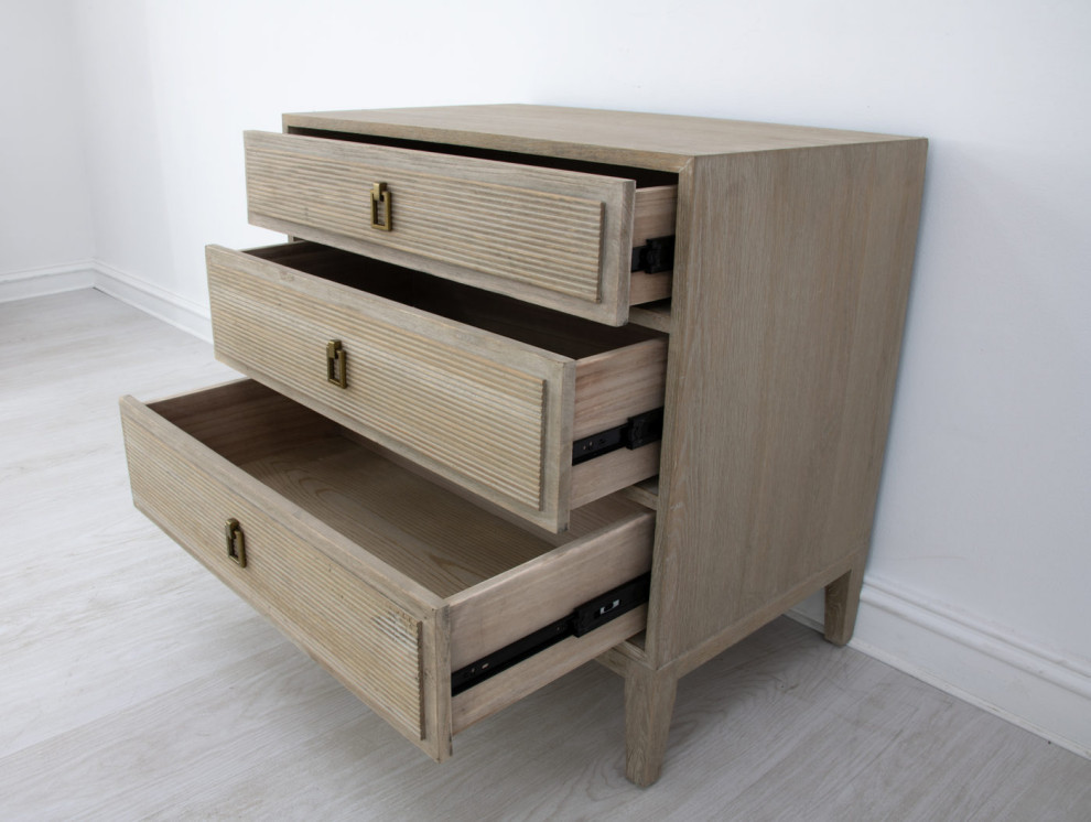 Hadar Natural Oak Small Chest   Farmhouse   Accent Chests And Cabinets   by Virgil Stanis Design  Houzz