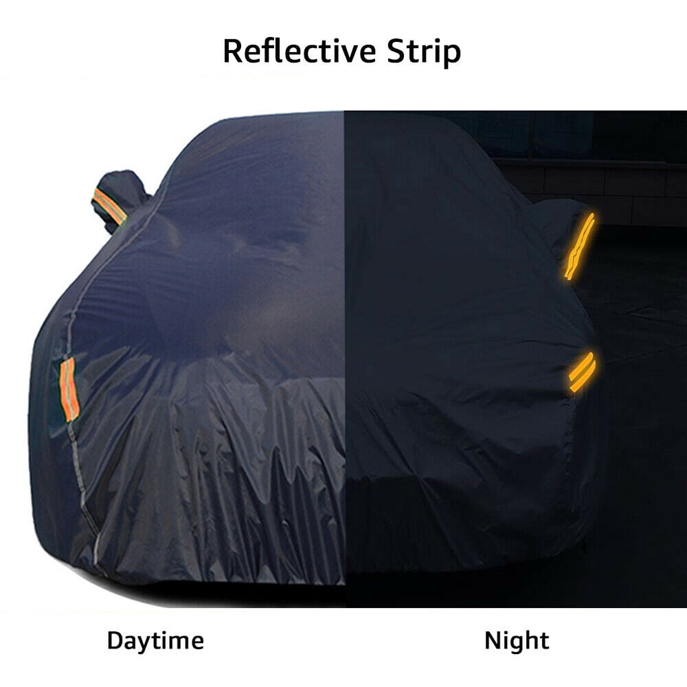 OTOEZ Heavy Duty Waterproof Full Car Cover All Weather Protection Outdoor Indoor Use UV Dustproof for Auto，SUV，Sedan