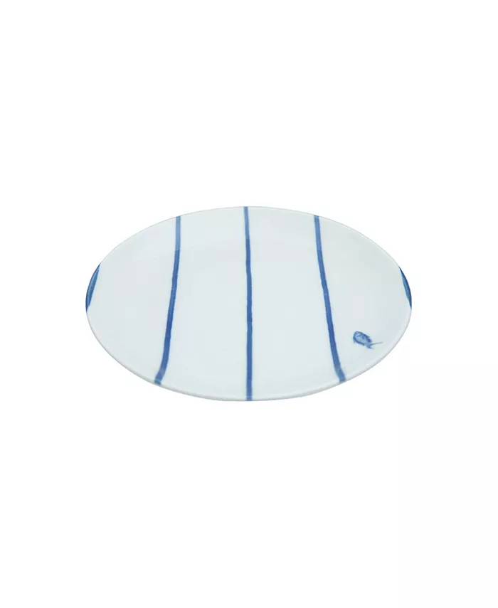 Porland Marine Blue 6-Piece Cake Plate Set